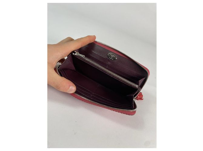 Cartera de cuero morado Loewe Púrpura - vista 3