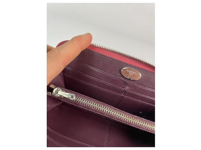 Cartera de cuero morado Loewe Púrpura - vista 4