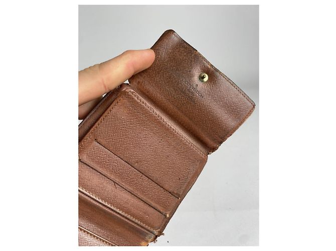Billetera de cuero marrón Louis Vuitton Retiro Castaño - vista 5