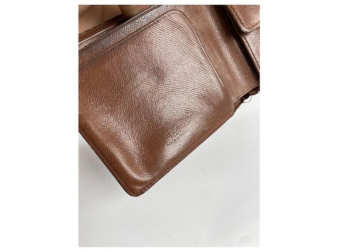 Borsa in pelle marrone Louis Vuitton Flore - vista 5