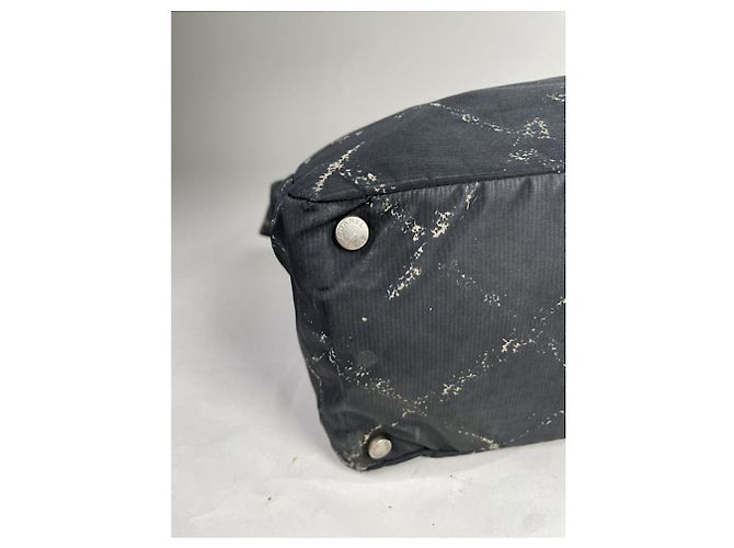 Schwarze Polyester-Handtasche Chanel Cambon - Ansicht 5