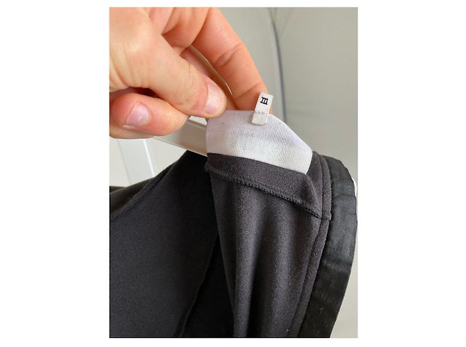 Vestido de algodón antracita MM6 - Elastano Gris antracita - vista 3