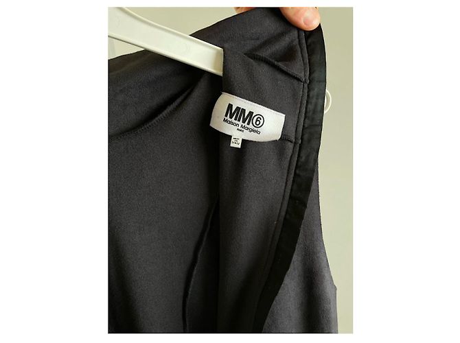 Vestido de algodón antracita MM6 - Elastano Gris antracita - vista 4