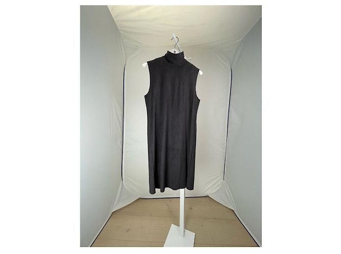 Vestido de algodón antracita MM6 - Elastano Gris antracita - vista 5