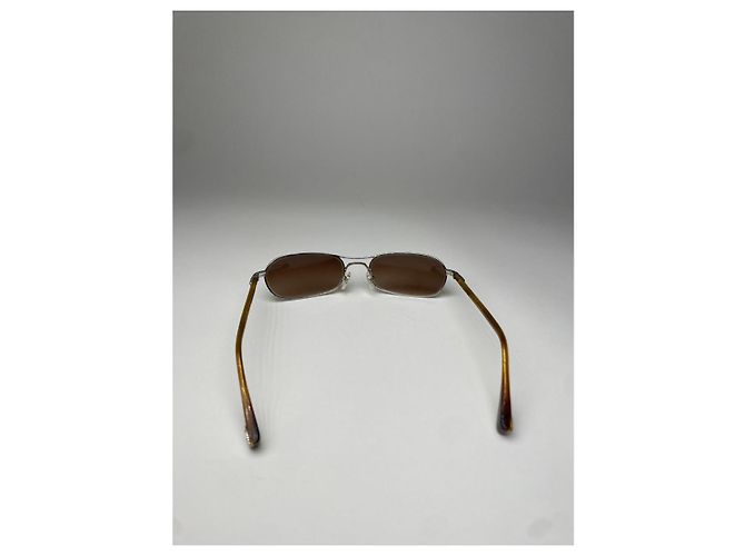 Gafas de sol de metal marrón Louis Vuitton Castaño - vista 3