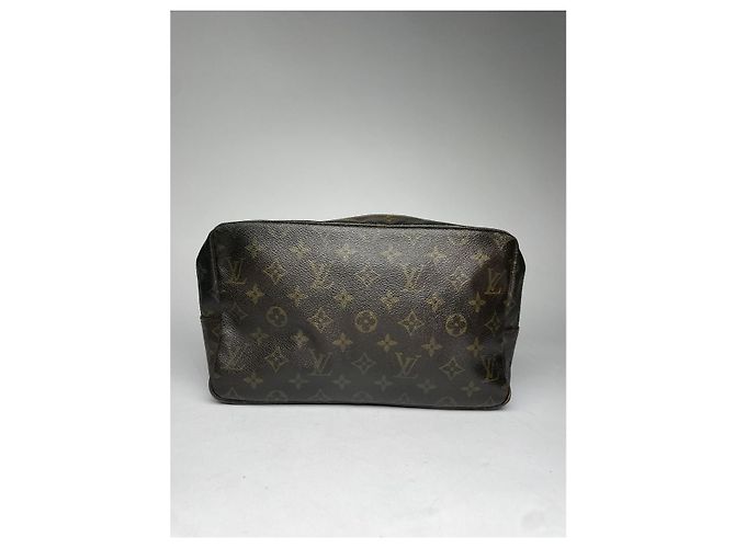 Clutch in pelle marrone Louis Vuitton Marly Dragonne - vista 5