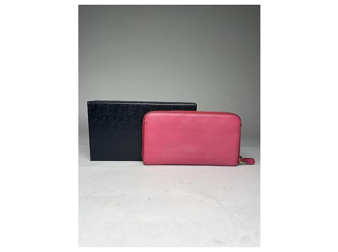 Prada Pink Leather Wallet - view 2
