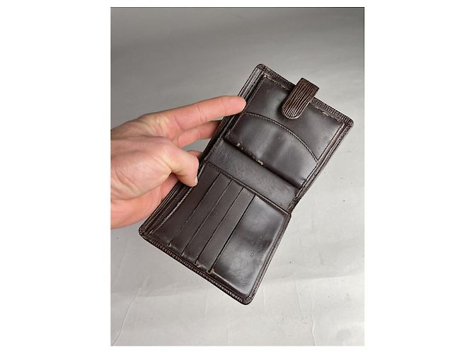 Borsa in pelle marrone Louis Vuitton - vista 5