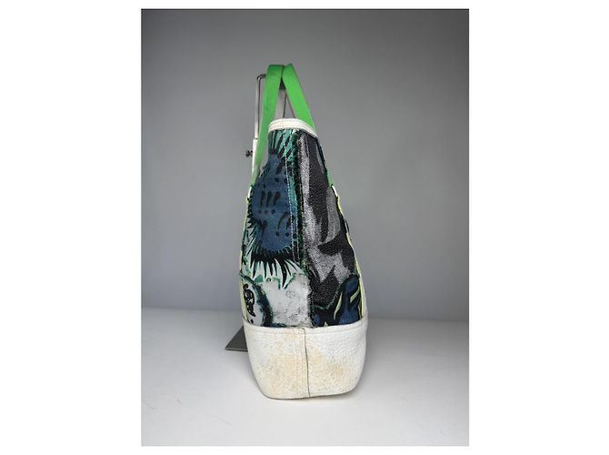 Mehrfarbige Lederhandtasche Pleats Please Mehrfarben - Ansicht 4