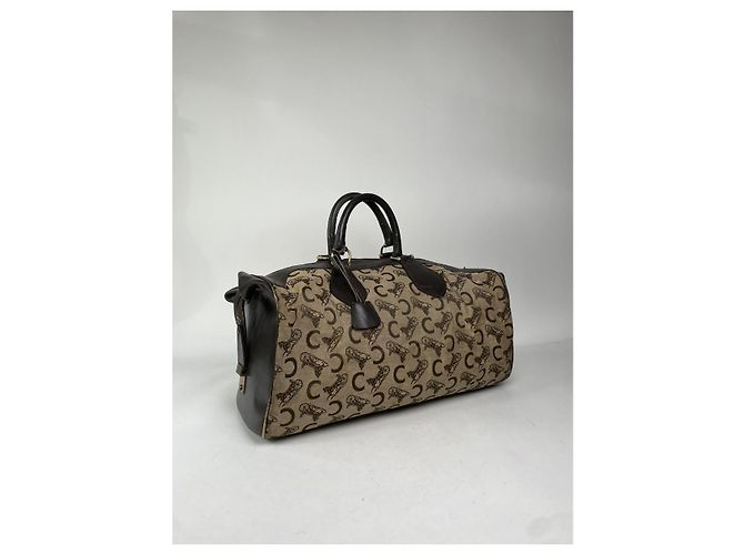 Céline Borsa da viaggio in cotone Celine Brown Marrone - vista 4