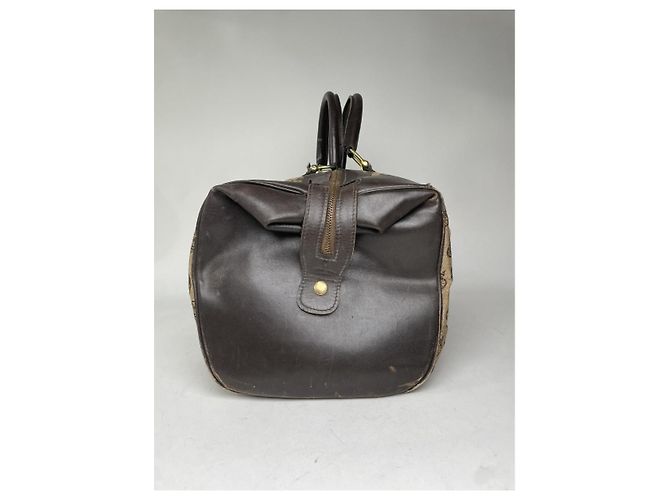 Céline Borsa da viaggio in cotone Celine Brown Marrone - vista 5