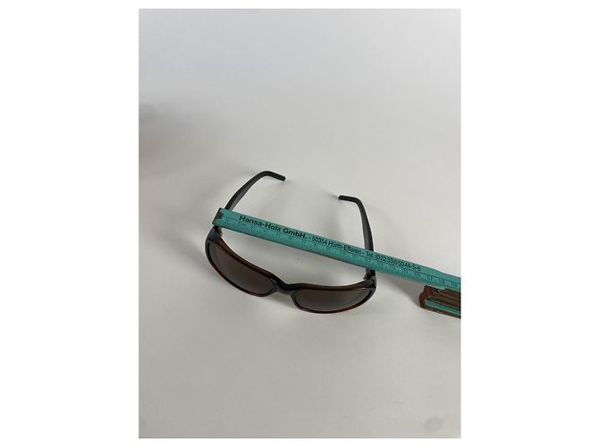 Céline Gafas de sol de plástico Celine Brown Castaño - vista 2