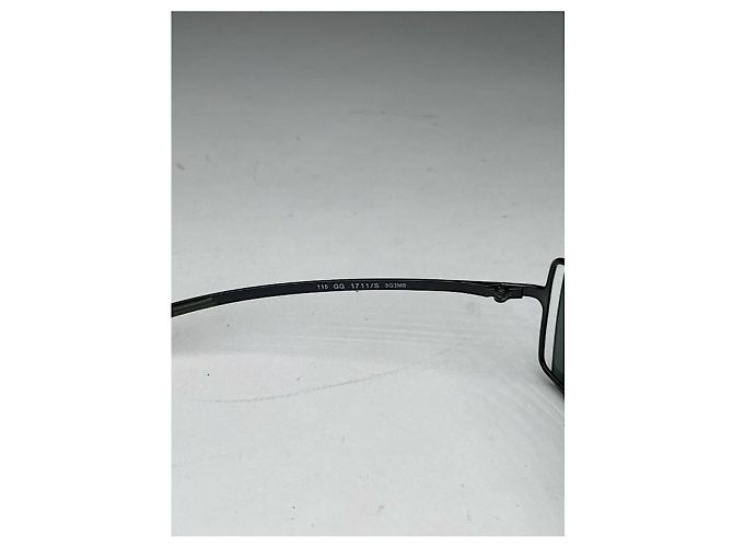 Gucci Anthrazit Metall Sonnenbrille Anthrazitgrau - Ansicht 5