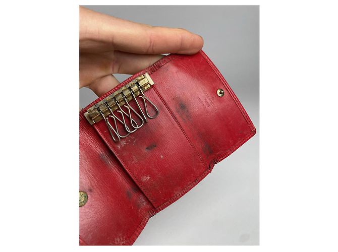 Borsa in pelle rossa Dauphine di Louis Vuitton Rosso - vista 3