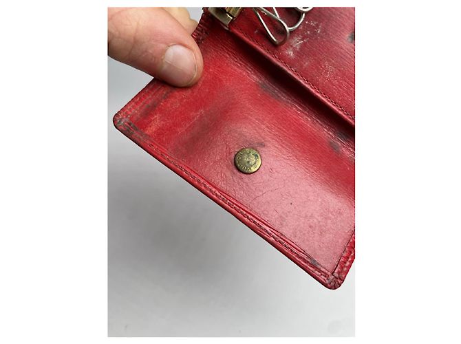 Borsa in pelle rossa Dauphine di Louis Vuitton Rosso - vista 4