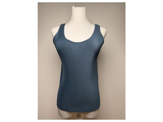 Pleats Please Navy Polyester Top Navy blue - view 2