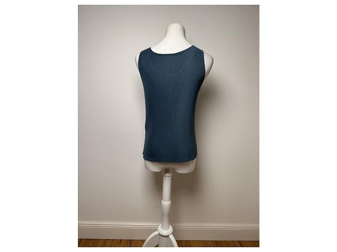 Pleats Please Navy Polyester Top Navy blue - view 4