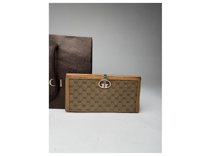 Gucci Marmont Beiger Leder Geldbörse - Ansicht 3