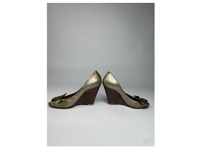 Chloé Marcie Gold Leder Absatz Golden - Ansicht 5