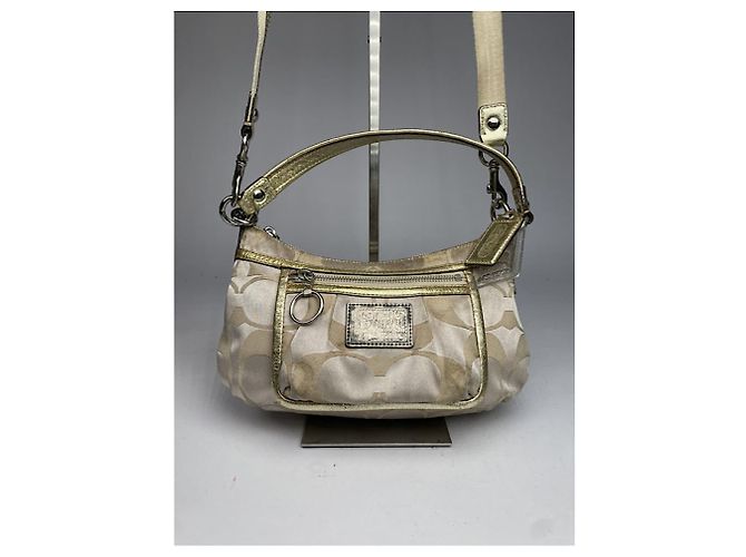 Borsa in pelle argentata Sufflette Signature di Coach Argento - vista 5