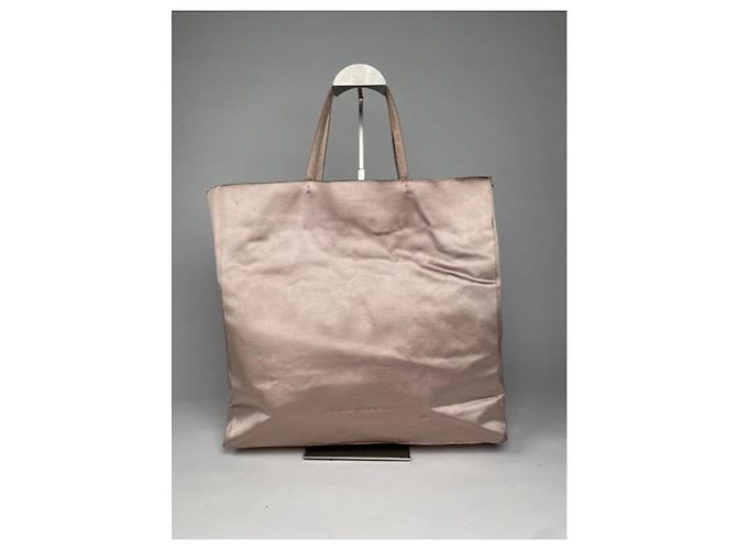 Borsa a mano in suede rosa Prada Galleria - vista 5