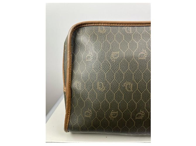 Clutch in pelle grigia Dior DiorAddict Grigio - vista 3