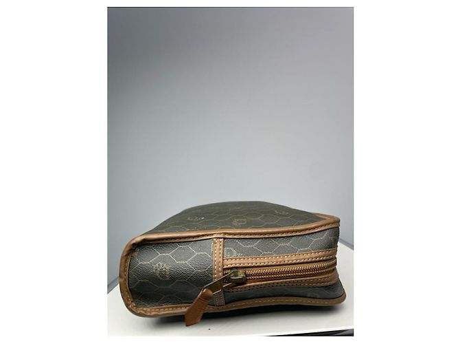 Clutch in pelle grigia Dior DiorAddict Grigio - vista 4