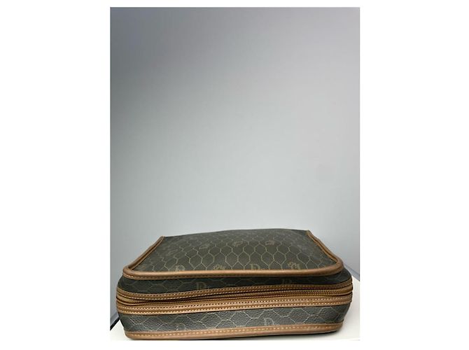 Clutch in pelle grigia Dior DiorAddict Grigio - vista 5