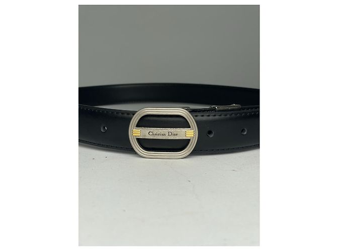 Christian Dior Dior Homme schwarzer Ledergürtel - Ansicht 2