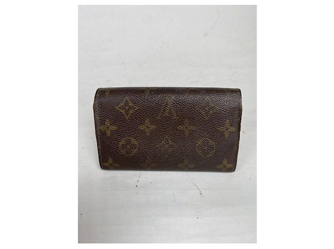 Billetera de cuero marrón Louis Vuitton Flore Castaño - vista 2