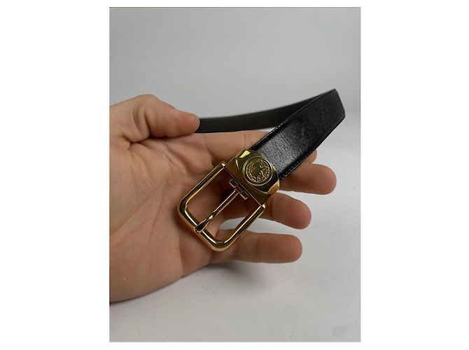 Autre Marque JAGDSAISON Schwarzer Leder Gürtel - Ansicht 3