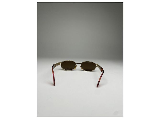 Fendi Gold-Metall Sonnenbrille Golden - Ansicht 4