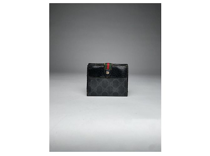 Borsa in pelle nera Gucci Horsebit 1955 Nero - vista 2