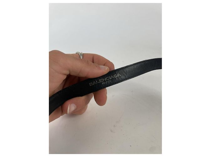 Balenciaga Black Leather Belt - view 3