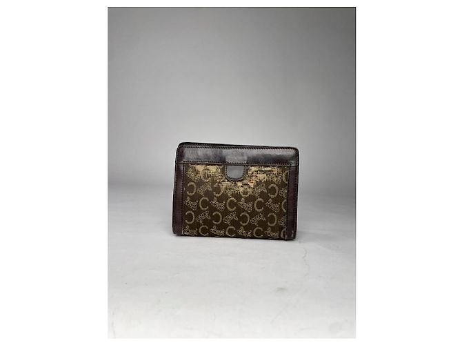 Triomphe Céline Borsa a mano in cotone marrone Celine - vista 2