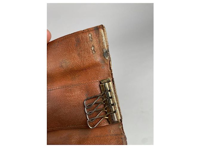 Borsa in pelle marrone Louis Vuitton Lockme - vista 5