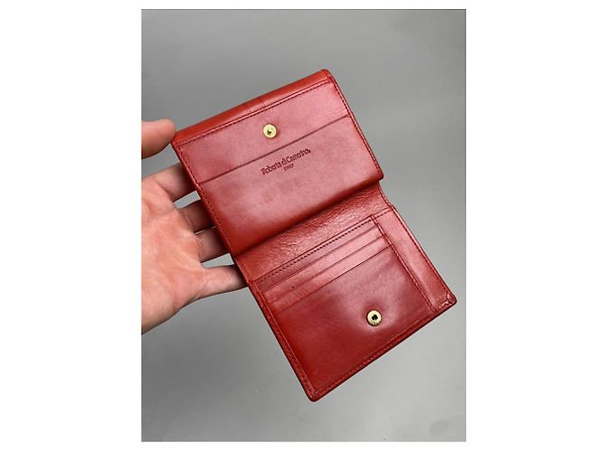 Cartera de cuero rojo ROBERTA DI CAMERINO Roja - vista 4