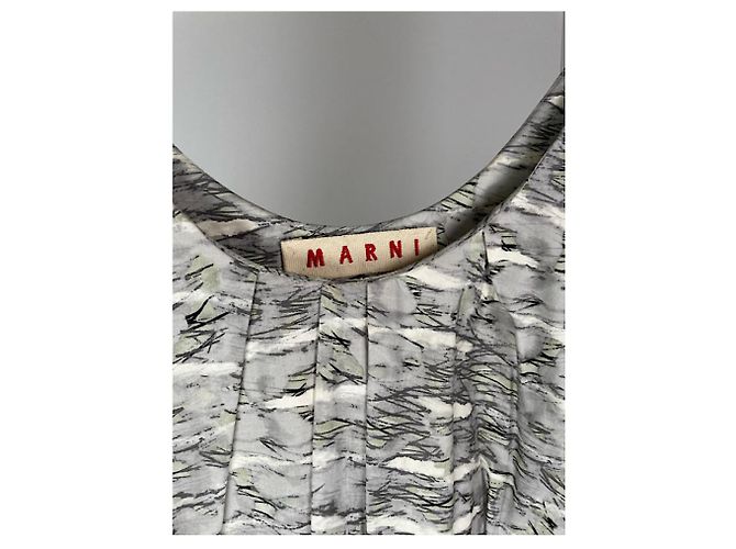Top in cotone grigio Marni - vista 4