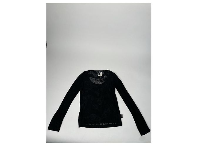 Prenda de punto de poliéster negro Versace Jeans Couture - vista 2