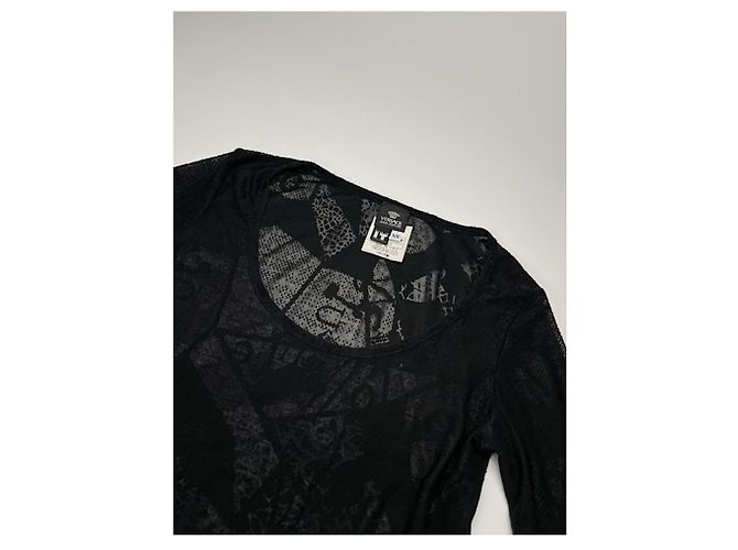 Prenda de punto de poliéster negro Versace Jeans Couture - vista 3