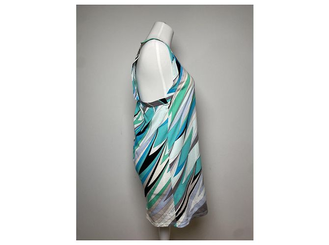 Top de algodão azul Emilio Pucci - vista 2