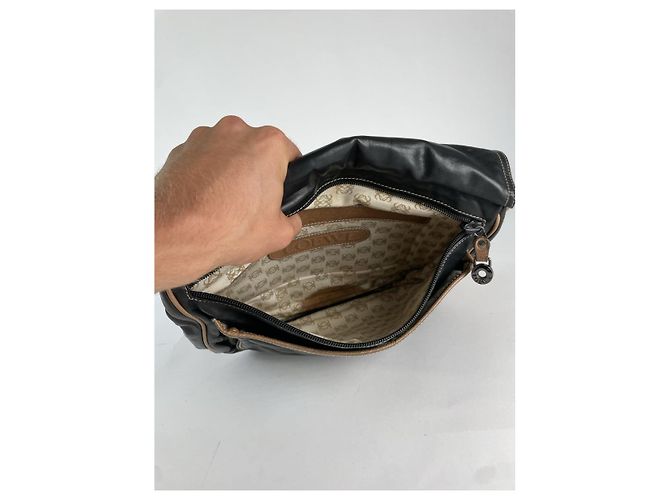 Borsa a mano in pelle nera Loewe Amazona Nero - vista 2