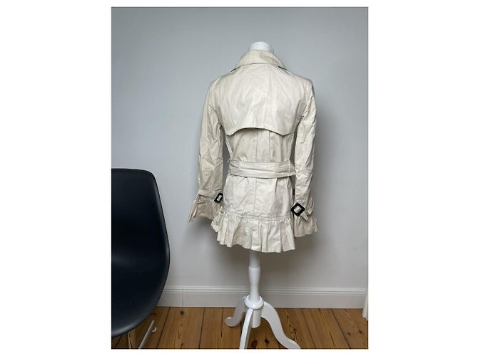 Abrigo trench de algodón beige D&G - vista 2