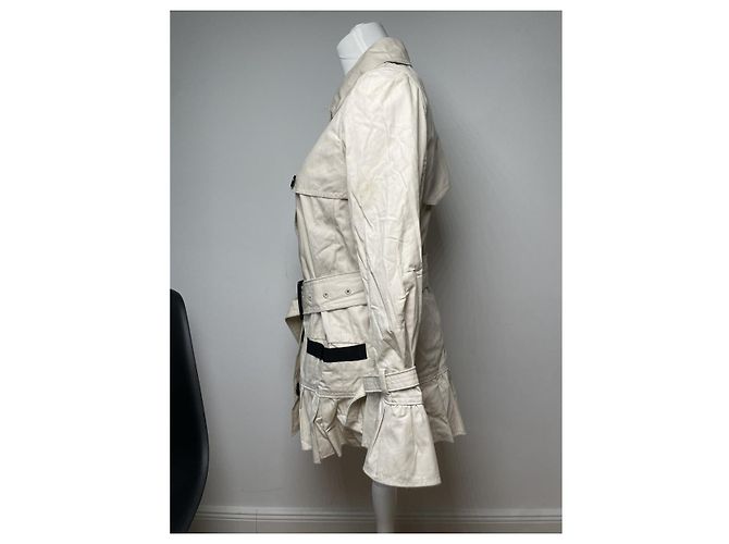 Abrigo trench de algodón beige D&G - vista 3
