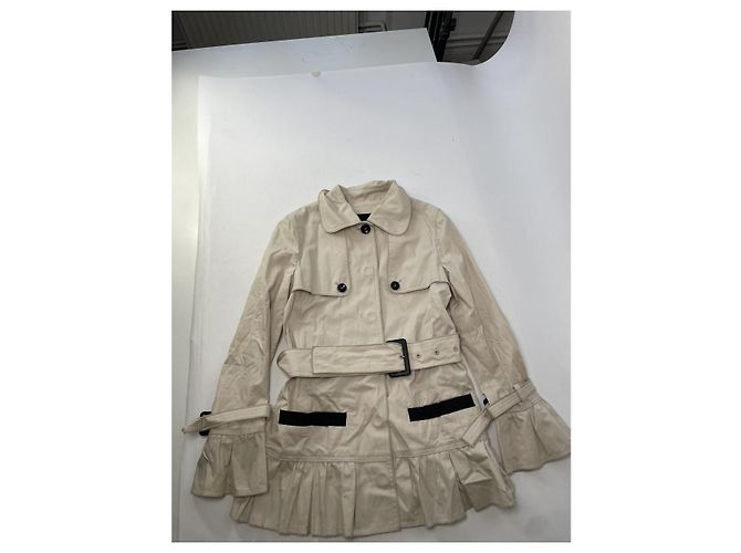 Abrigo trench de algodón beige D&G - vista 4