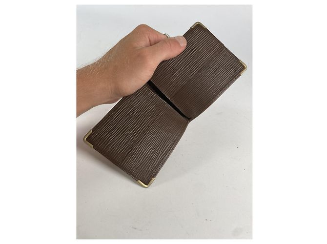 Borsa in pelle marrone Fendi - vista 4