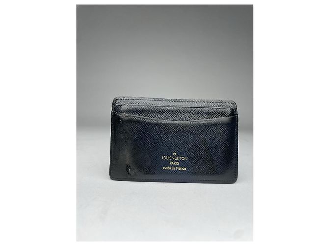 Borsa in pelle blu Louis Vuitton - vista 3