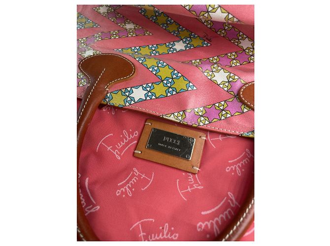 Borsa in pelle rossa Emilio Pucci Rosso - vista 4