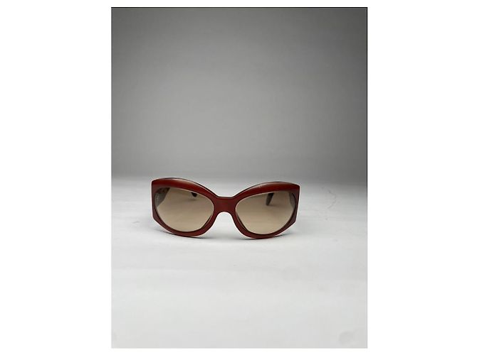 Timeless Gafas de sol de plástico rojo de Chanel Roja - vista 3