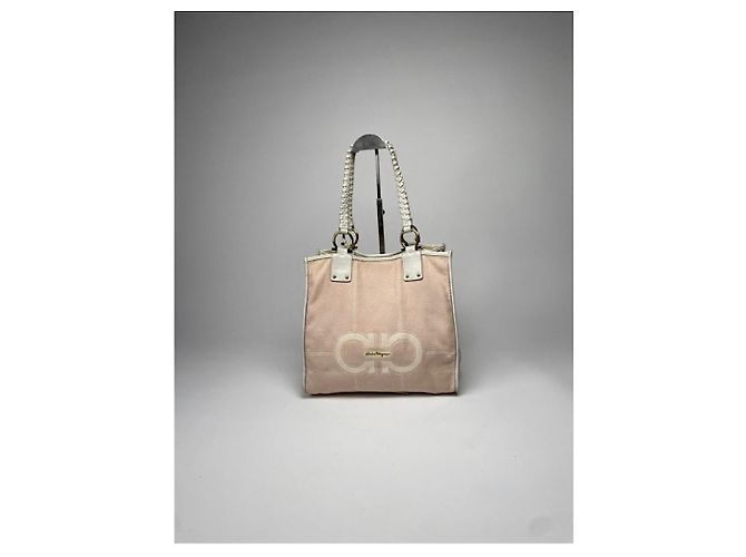 Borsa in pelle rosa Salvatore Ferragamo - vista 2